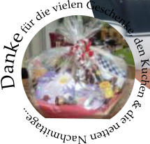 Danke fr die vielen Geschenke, den Kuchen & die netten Nachmittage...